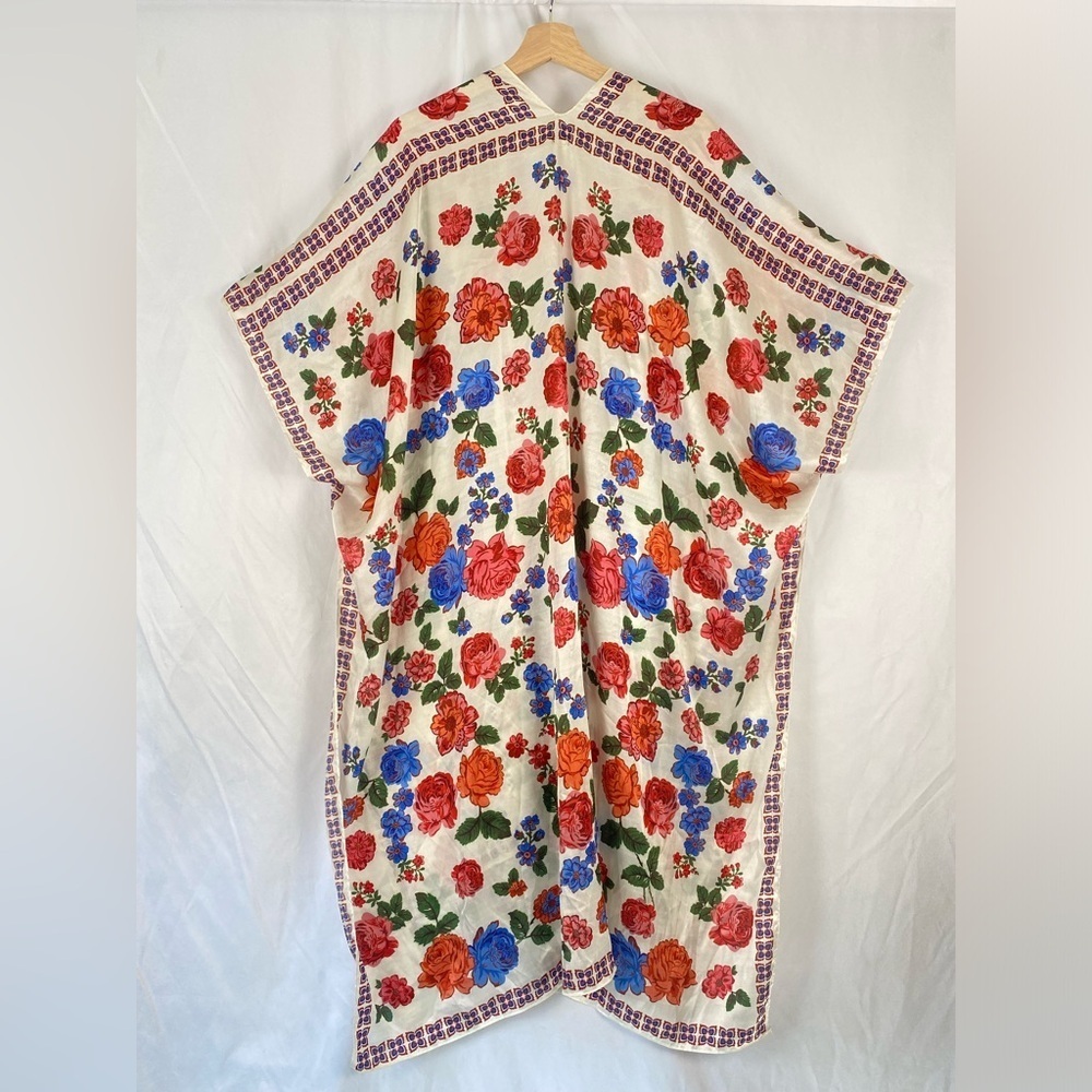 Echo Women’s Floral One Size Kimono Coverup - Picture 2 of 16